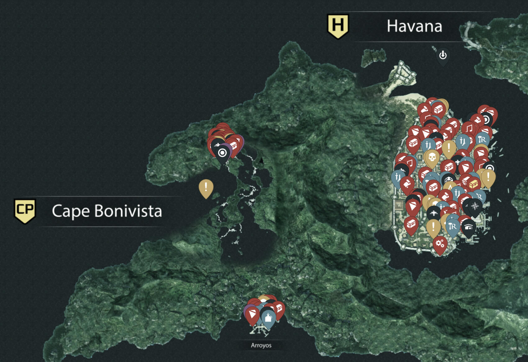 Assassin's Creed IV: Black Flag Map Image