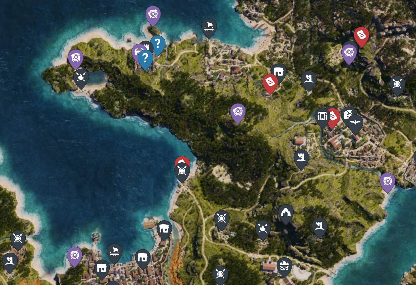 Assassin's Creed Odyssey Map Image