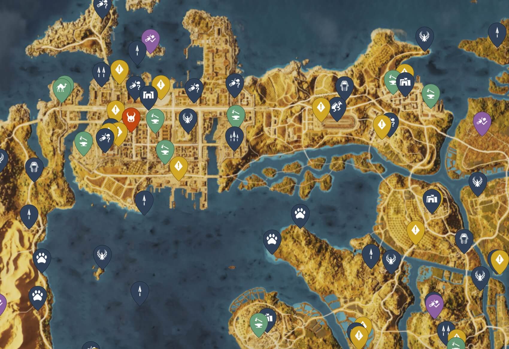 Assassin's Creed Origins Map Image