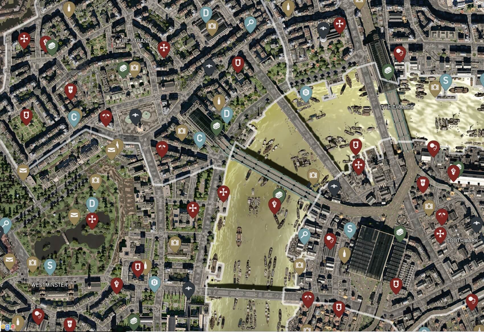 Assassin's Creed Syndicate Map Image