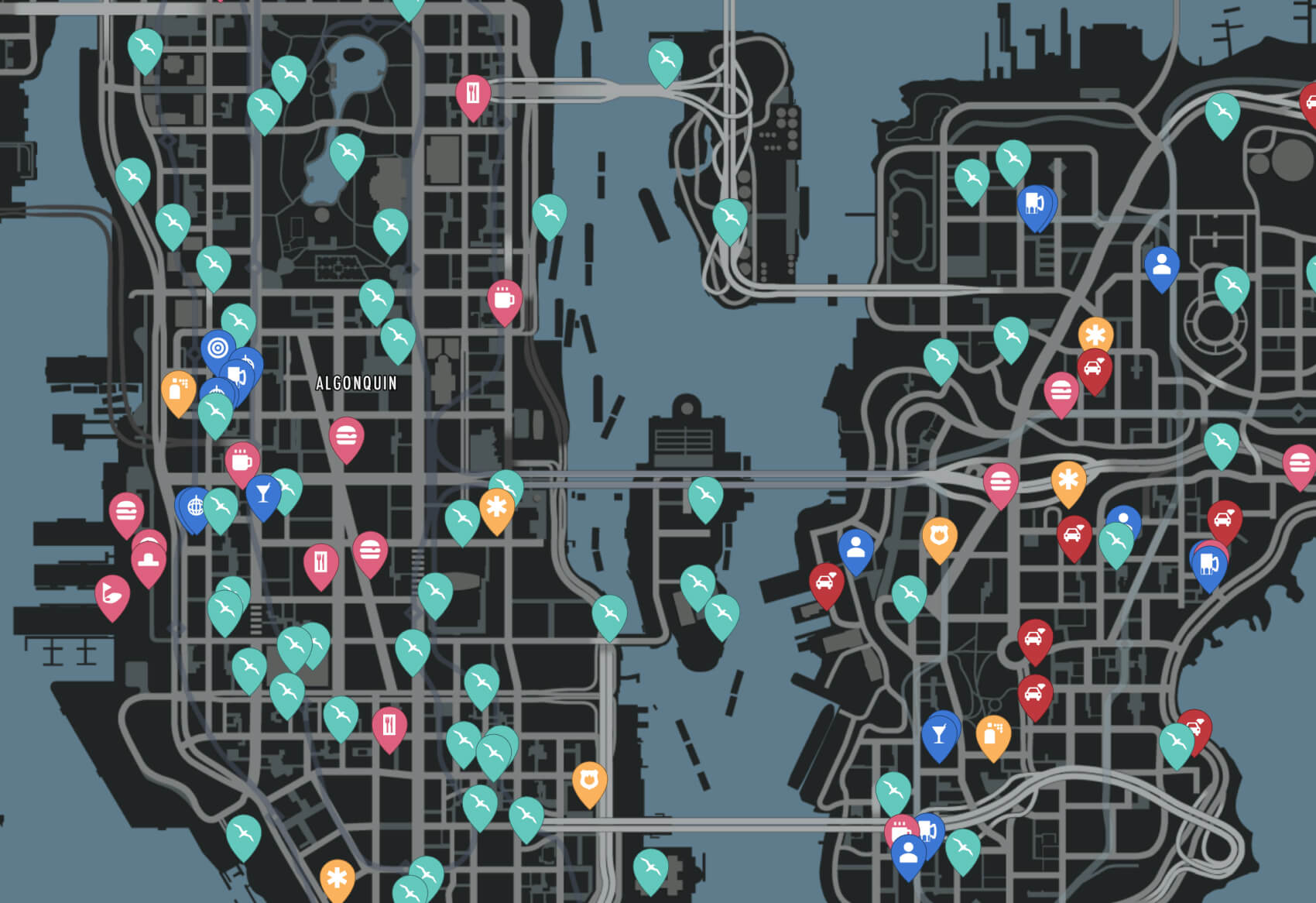 GTA 4 Map Image