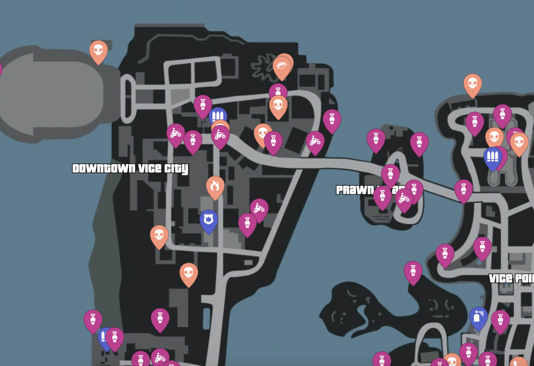 Grand Theft Auto: Vice City Map Image