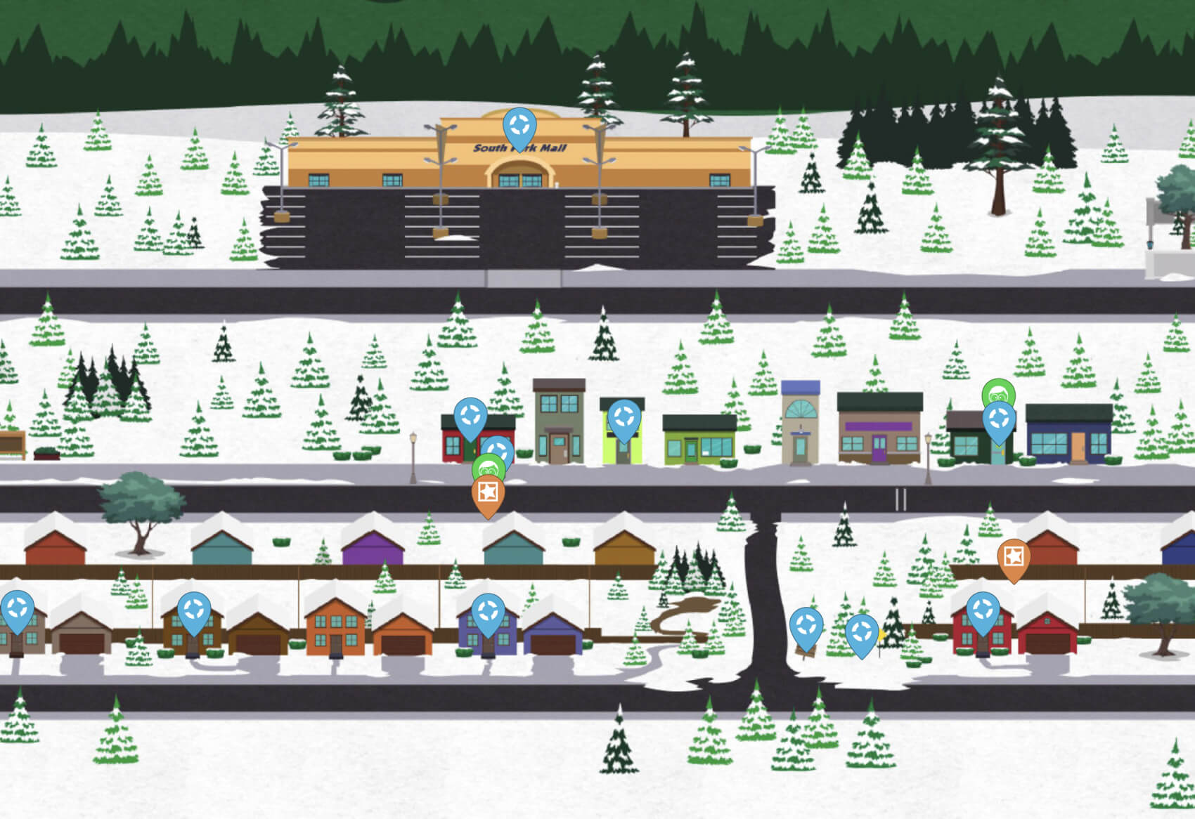 South Park: The Stick of Truth Map Image